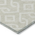Addison Rugs Offset Stripes Beige Washable Indoor-Outdoor Rug