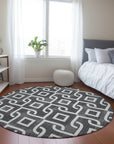 Addison Rugs Offset Stripes Black Washable Indoor-Outdoor Rug