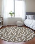 Addison Rugs Offset Stripes Brown Washable Indoor-Outdoor Rug