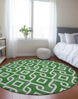 Addison Rugs Offset Stripes Emerald Washable Indoor-Outdoor Rug