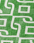 Addison Rugs Offset Stripes Emerald Washable Indoor-Outdoor Rug