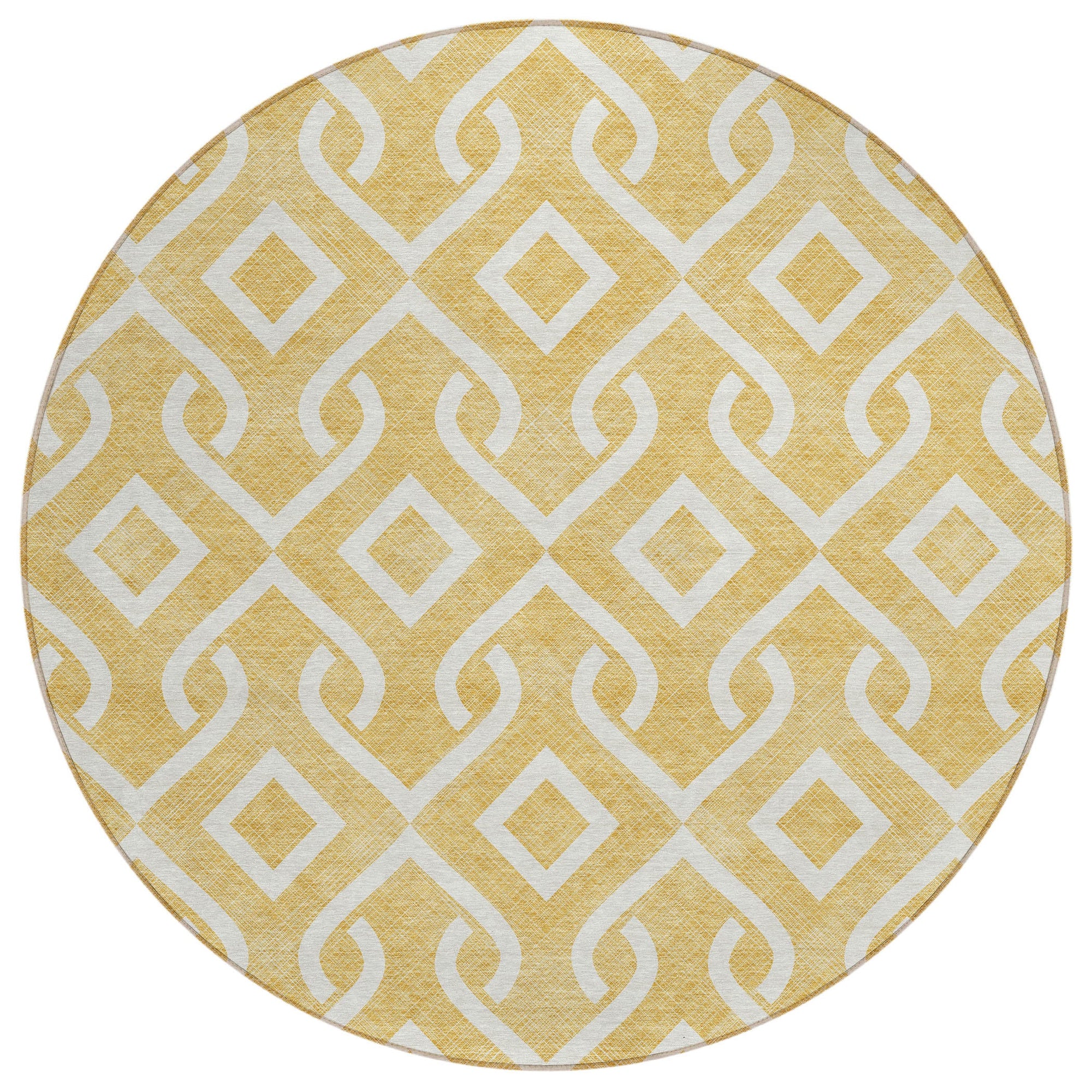 Addison Rugs Offset Stripes Gold Washable Indoor-Outdoor Rug