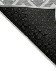 Addison Rugs Offset Stripes Grey Washable Indoor-Outdoor Rug