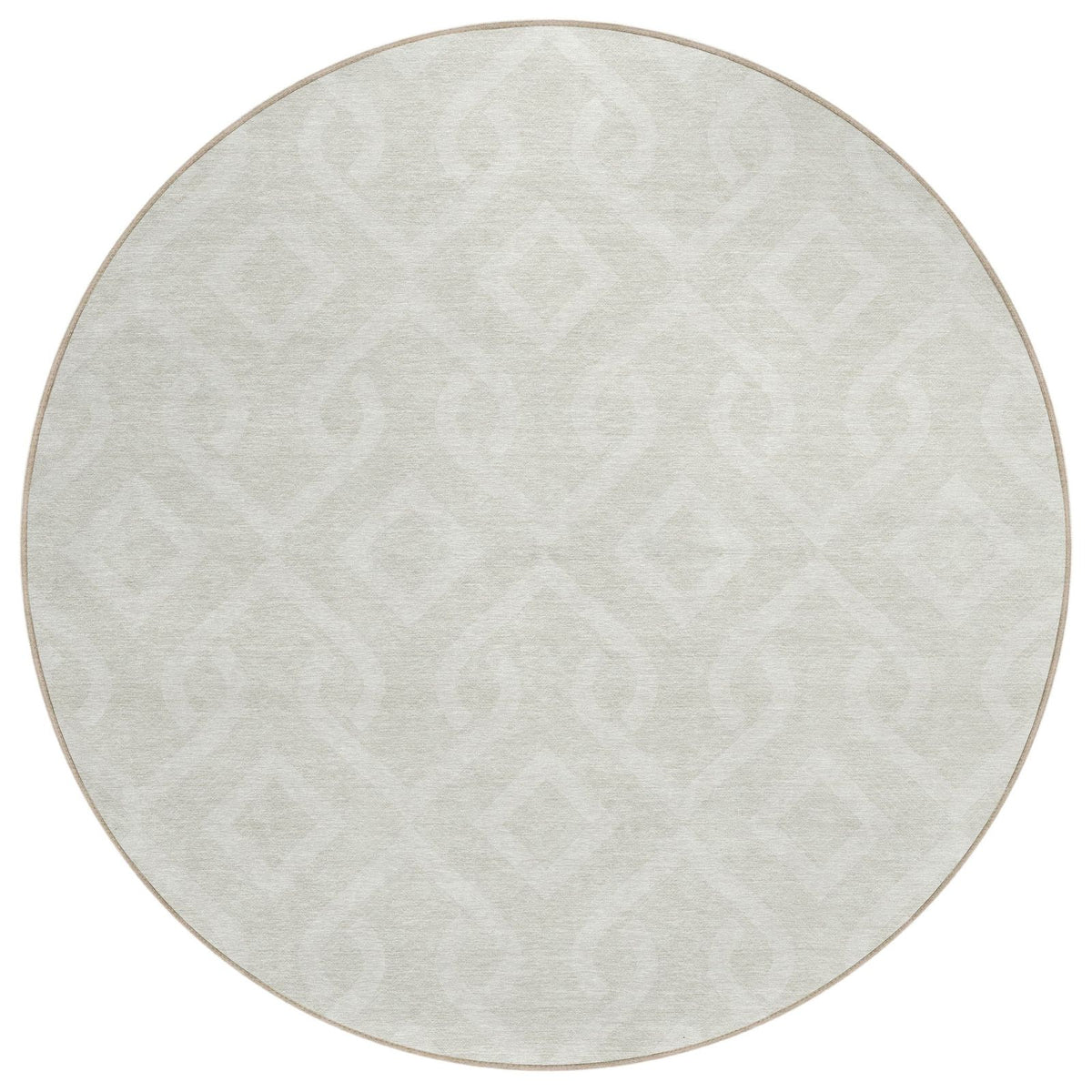 Addison Rugs Offset Stripes Ivory Washable Indoor-Outdoor Rug