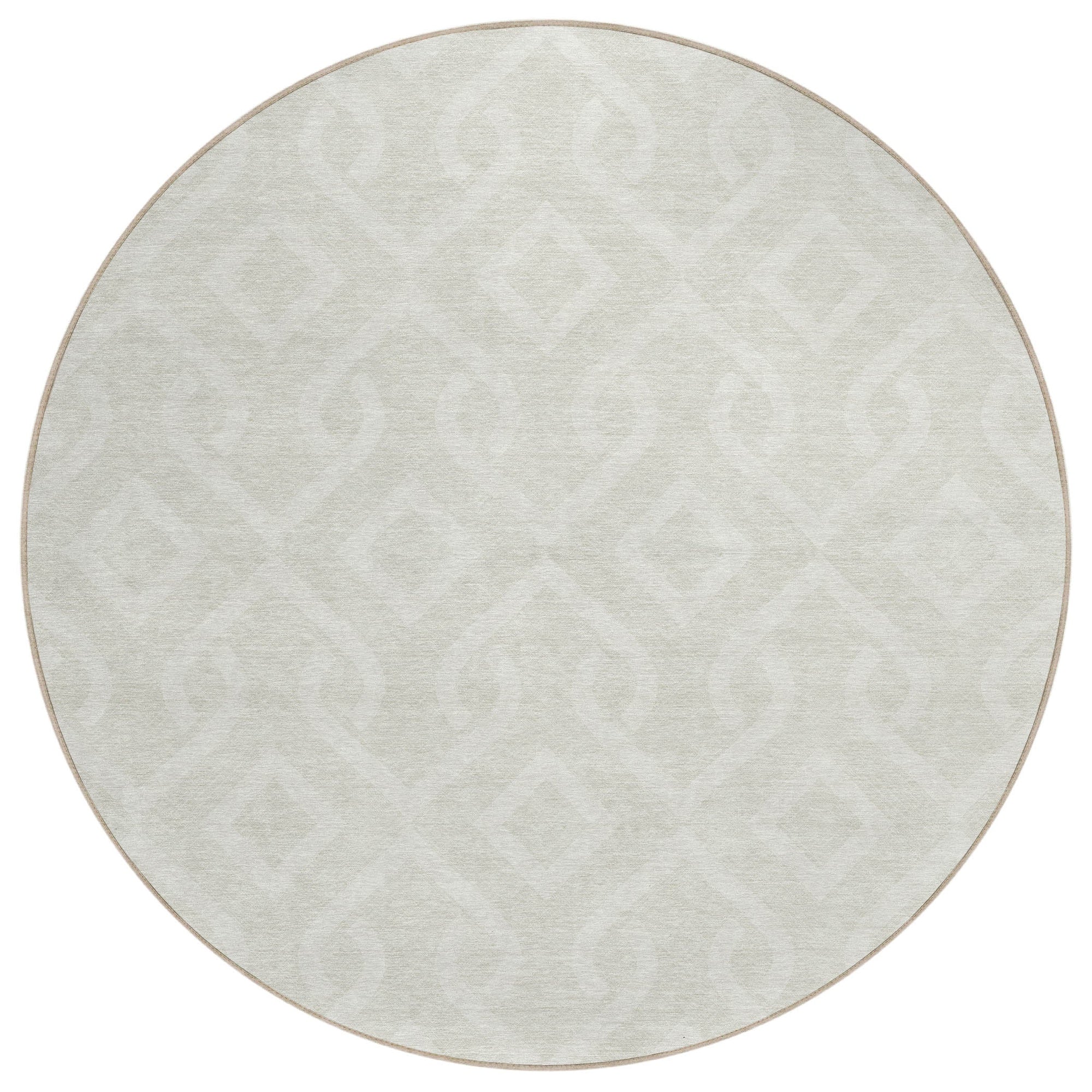 Addison Rugs Offset Stripes Ivory Washable Indoor-Outdoor Rug