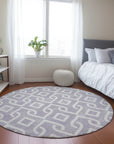 Addison Rugs Offset Stripes Lavender Washable Indoor-Outdoor Rug