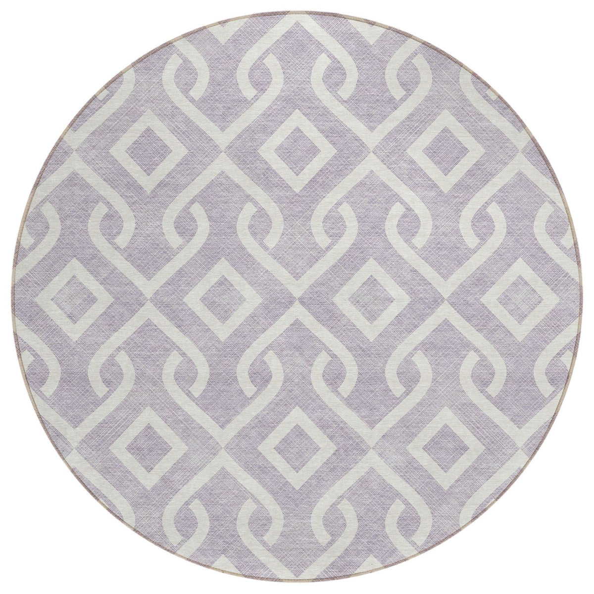 Addison Rugs Offset Stripes Lavender Washable Indoor-Outdoor Rug
