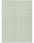 Addison Rugs Offset Stripes Mint Washable Indoor-Outdoor Rug