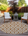 Addison Rugs Offset Stripes Paprika Washable Indoor-Outdoor Rug