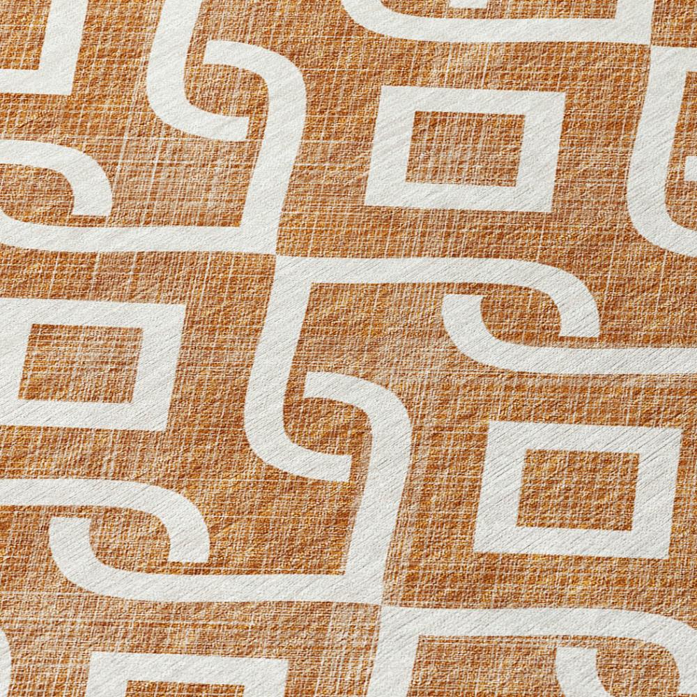 Addison Rugs Offset Stripes Paprika Washable Indoor-Outdoor Rug