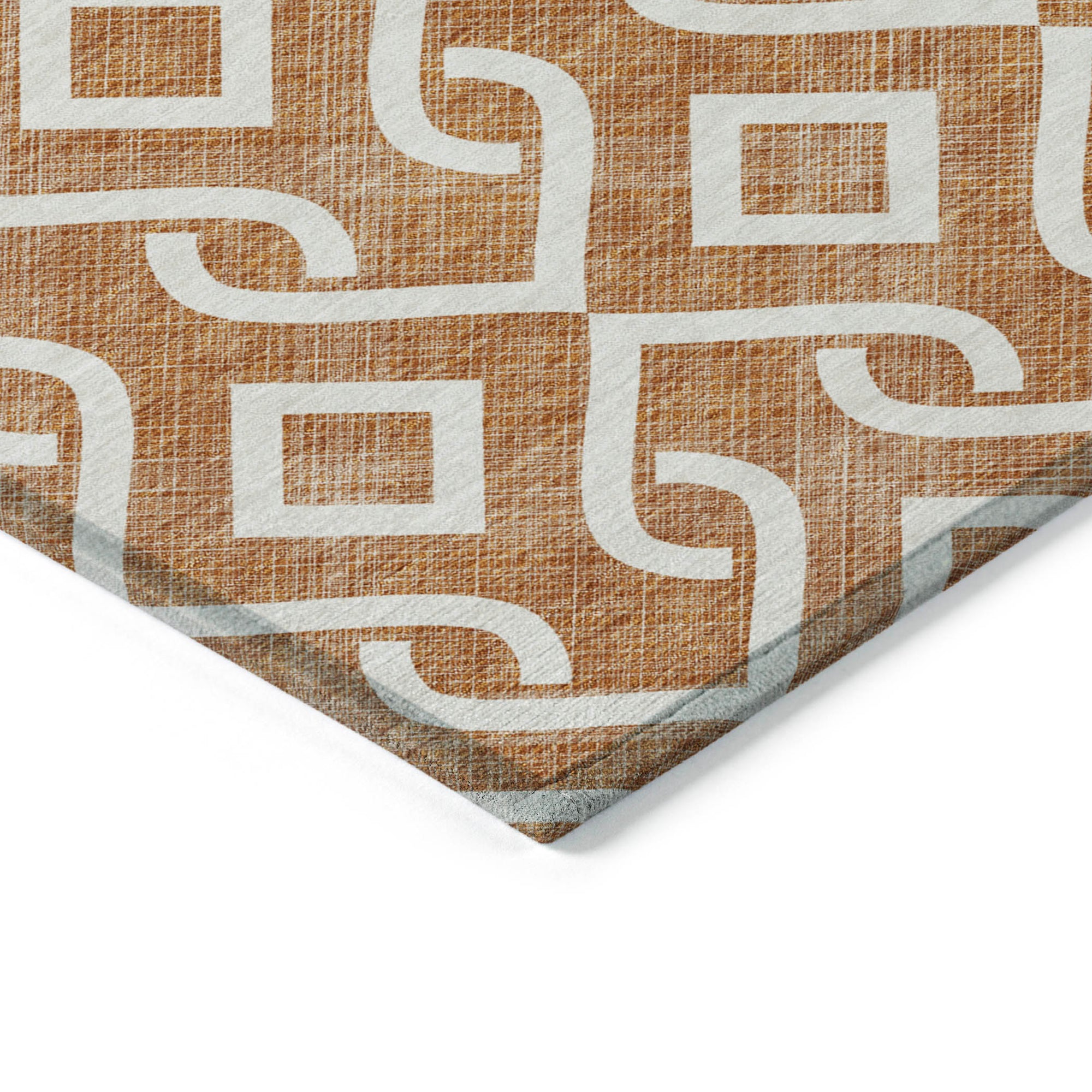 Addison Rugs Offset Stripes Paprika Washable Indoor-Outdoor Rug