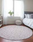 Addison Rugs Offset Stripes Pink Washable Indoor-Outdoor Rug