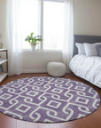Addison Rugs Offset Stripes Purple Washable Indoor-Outdoor Rug