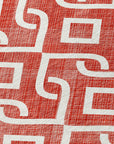 Addison Rugs Offset Stripes Red Washable Indoor-Outdoor Rug