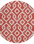 Addison Rugs Offset Stripes Red Washable Indoor-Outdoor Rug