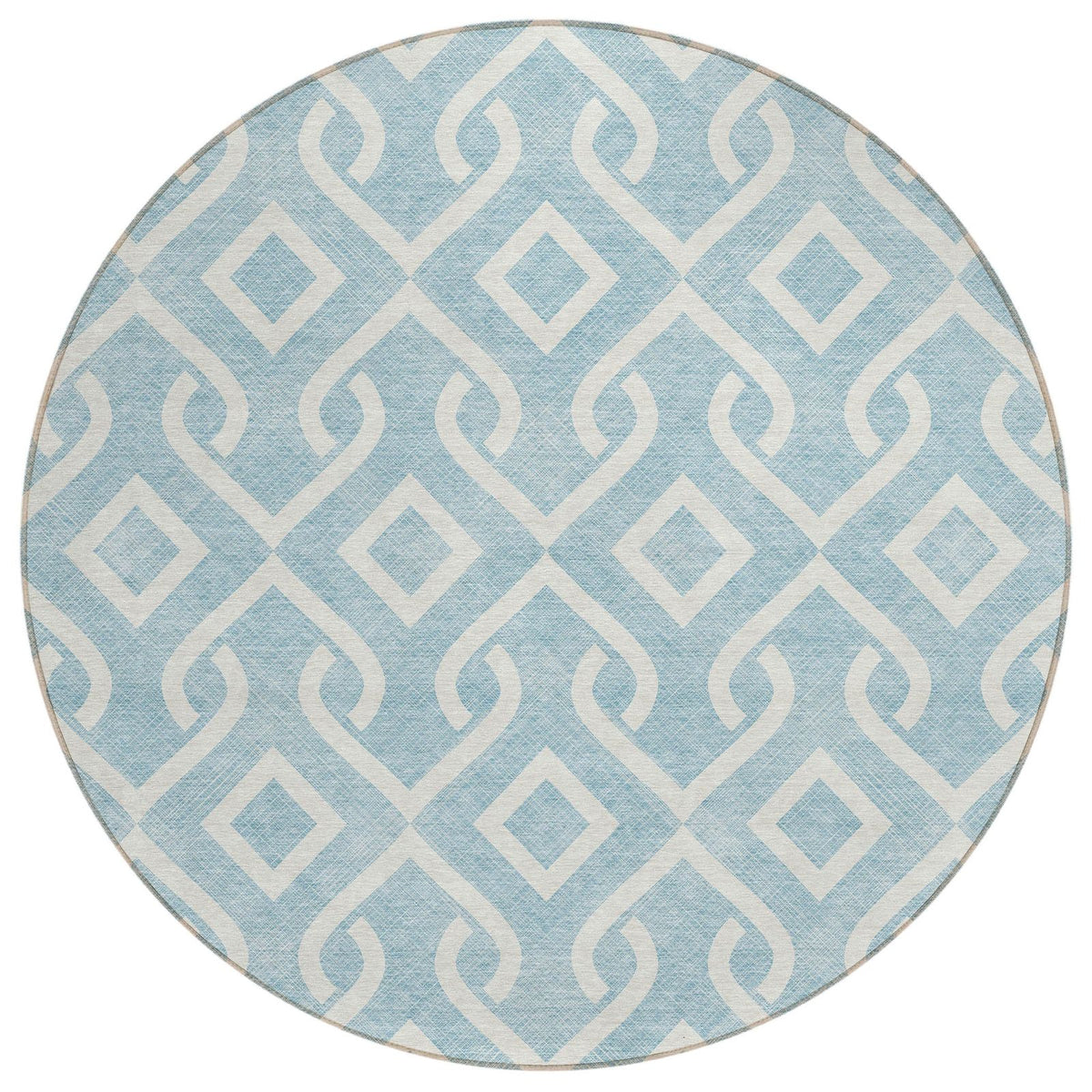 Addison Rugs Offset Stripes Sky Washable Indoor-Outdoor Rug
