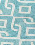 Addison Rugs Offset Stripes Teal Washable Indoor-Outdoor Rug
