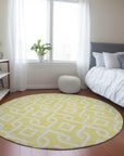 Addison Rugs Offset Stripes Yellow Washable Indoor-Outdoor Rug