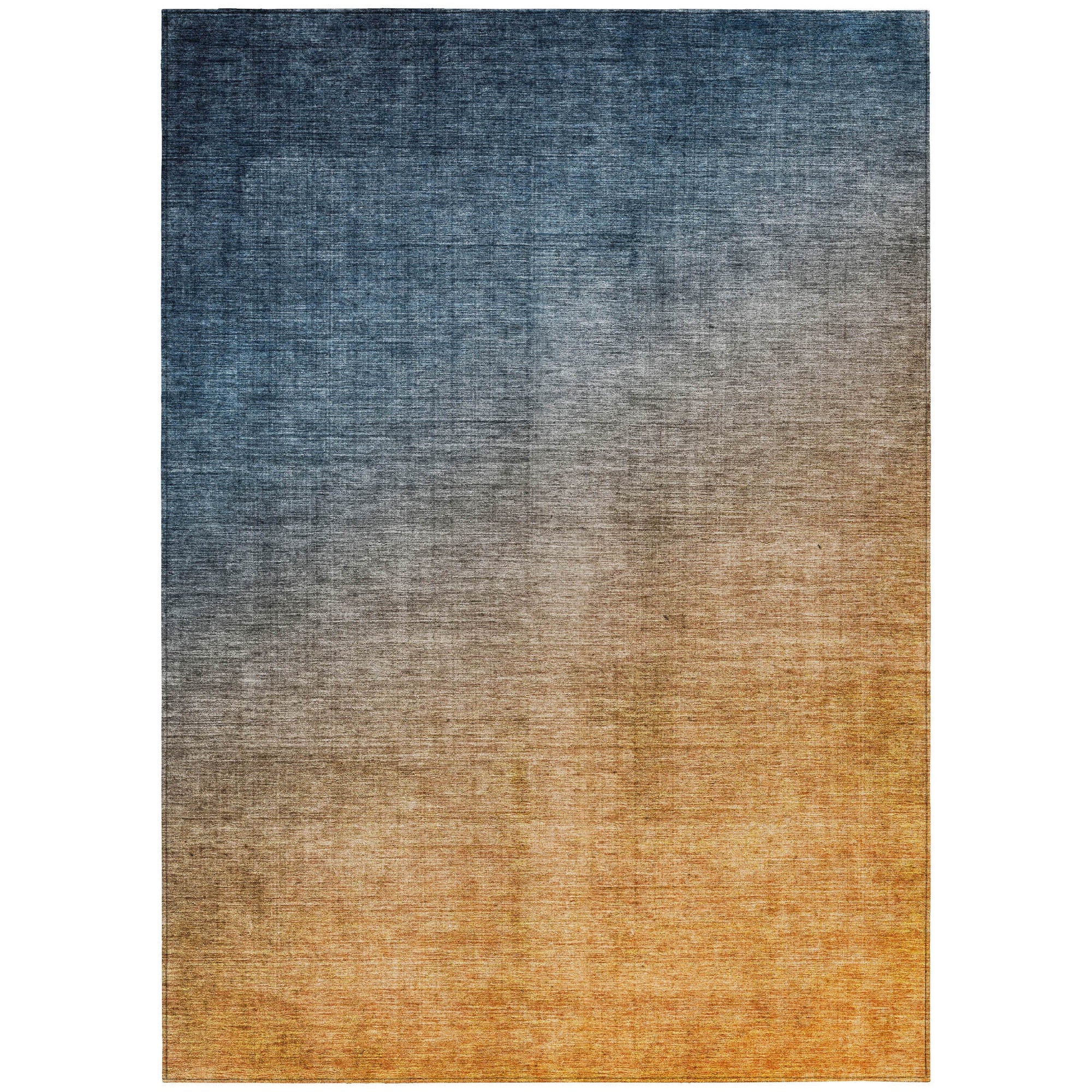Addison Rugs Ombre Blue Washable Indoor-Outdoor Rug