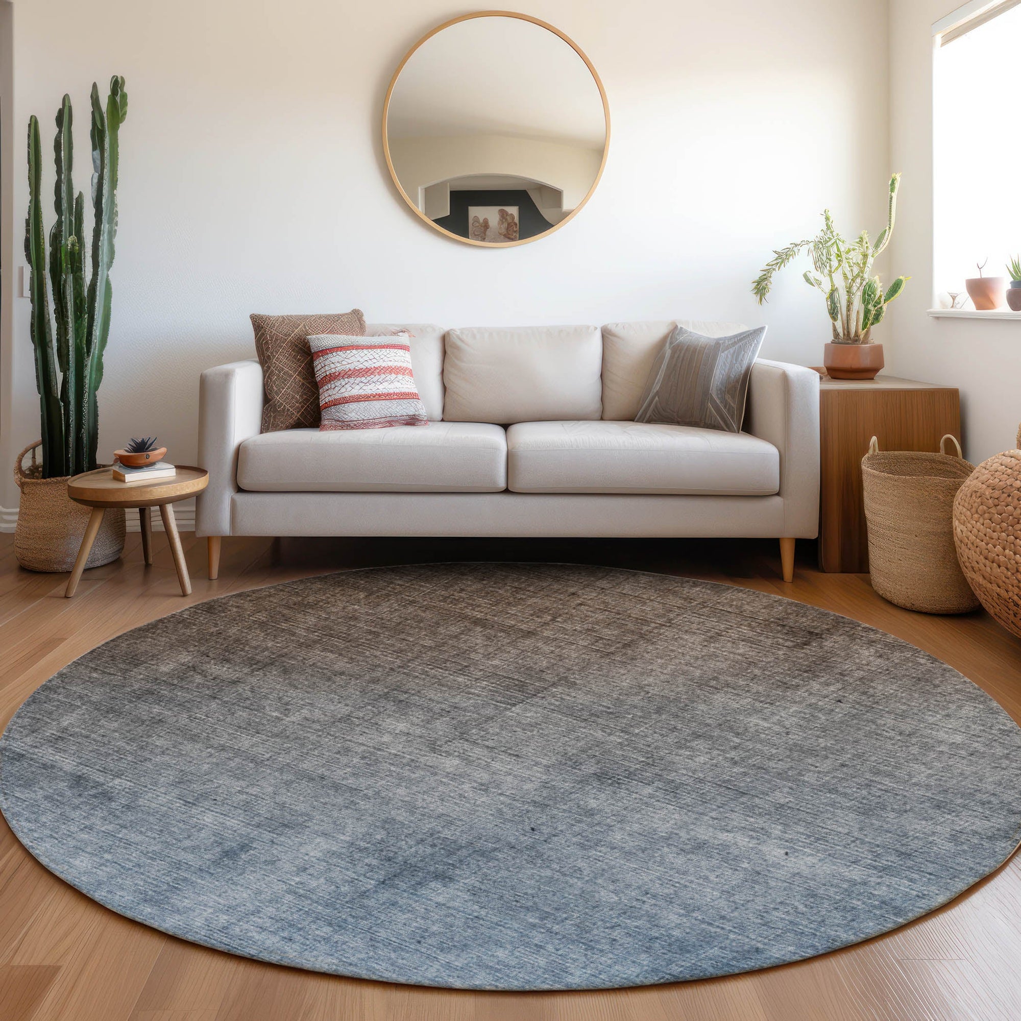 Addison Rugs Ombre Brown Washable Indoor-Outdoor Rug
