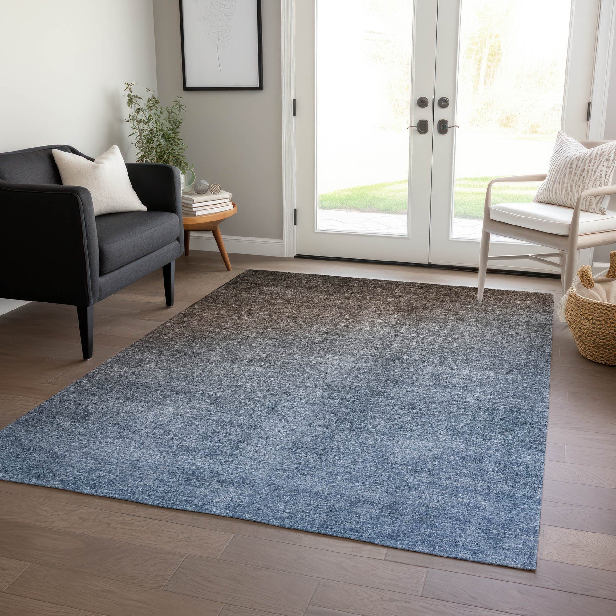 Addison Rugs Ombre Brown Washable Indoor-Outdoor Rug