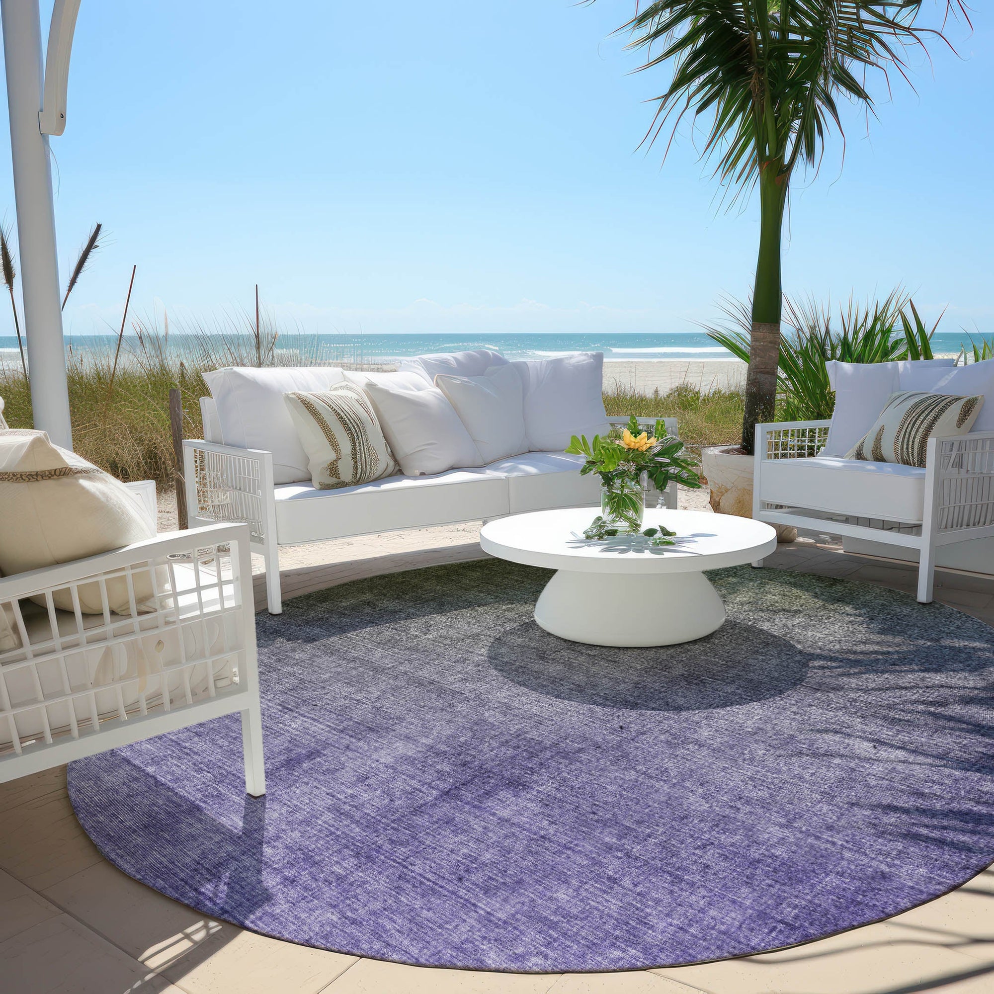 Addison Rugs Ombre Green Washable Indoor-Outdoor Rug