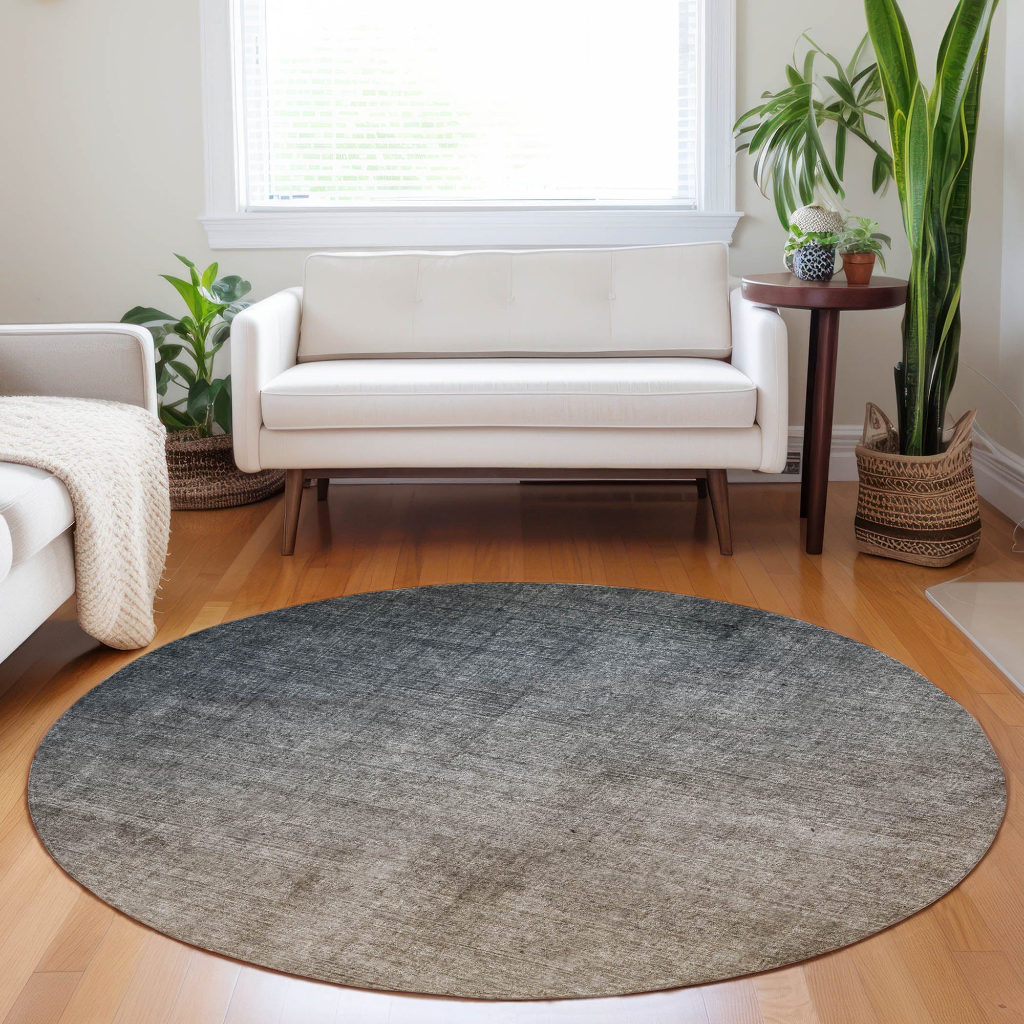 Addison Rugs Ombre Grey Washable Indoor-Outdoor Rug