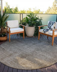 Addison Rugs Ombre Grey Washable Indoor-Outdoor Rug