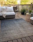 Addison Rugs Ombre Grey Washable Indoor-Outdoor Rug