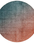 Addison Rugs Ombre Teal Washable Indoor-Outdoor Rug