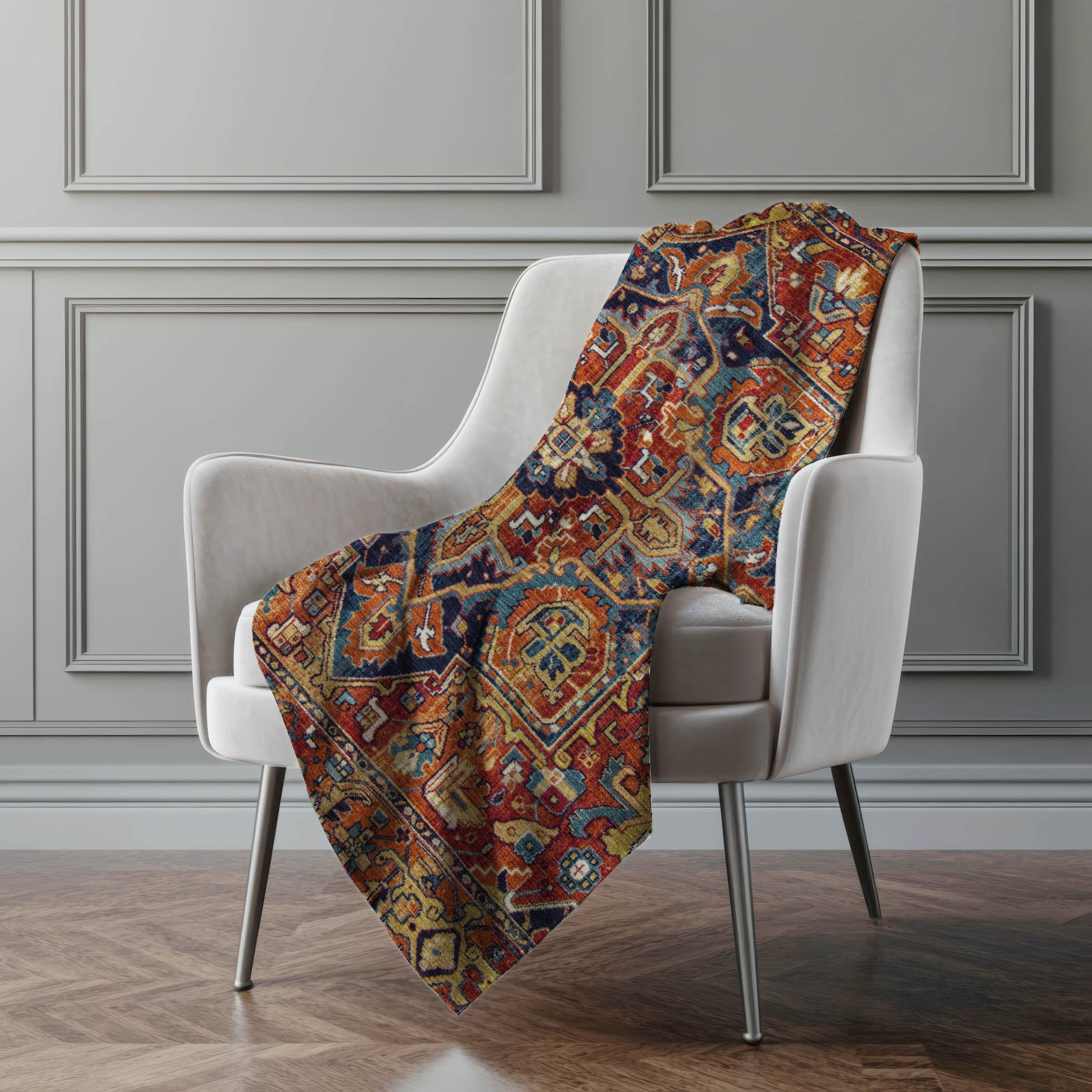 Oriental 50&quot; x 70&quot; Throw Blanket