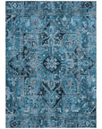 Addison Rugs Oriental Blue Washable Indoor-Outdoor Rug