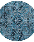 Addison Rugs Oriental Blue Washable Indoor-Outdoor Rug