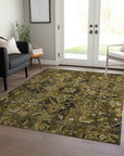Addison Rugs Oriental Brown Washable Indoor-Outdoor Rug