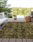 Addison Rugs Oriental Brown Washable Indoor-Outdoor Rug