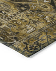 Addison Rugs Oriental Brown Washable Indoor-Outdoor Rug