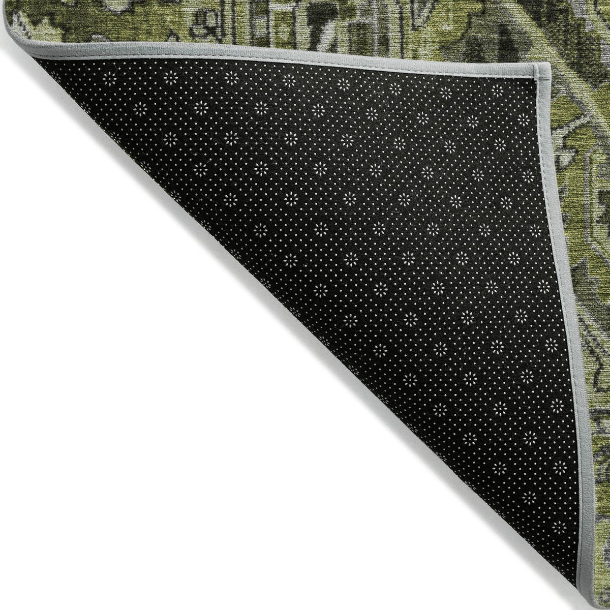 Addison Rugs Oriental Green Washable Indoor-Outdoor Rug