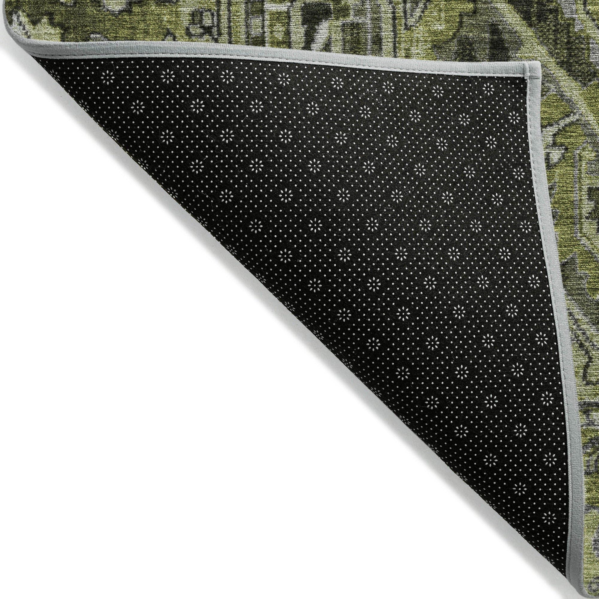 Addison Rugs Oriental Green Washable Indoor-Outdoor Rug