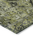 Addison Rugs Oriental Green Washable Indoor-Outdoor Rug