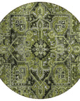 Addison Rugs Oriental Green Washable Indoor-Outdoor Rug