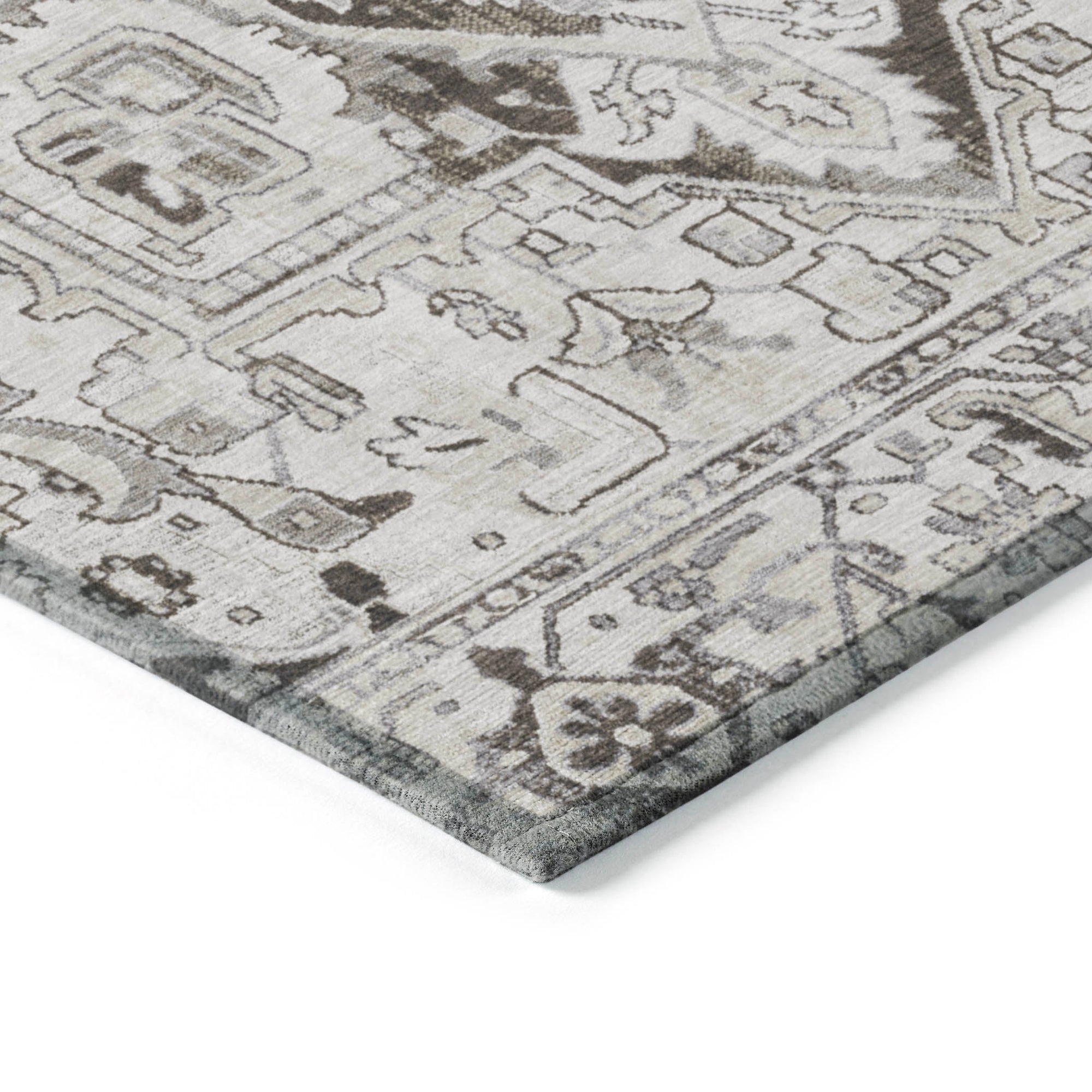 Addison Rugs Oriental Ivory Washable Indoor-Outdoor Rug