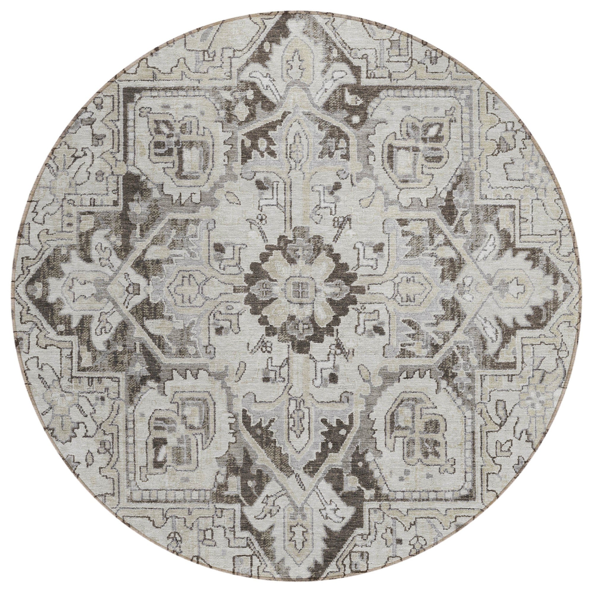 Addison Rugs Oriental Ivory Washable Indoor-Outdoor Rug
