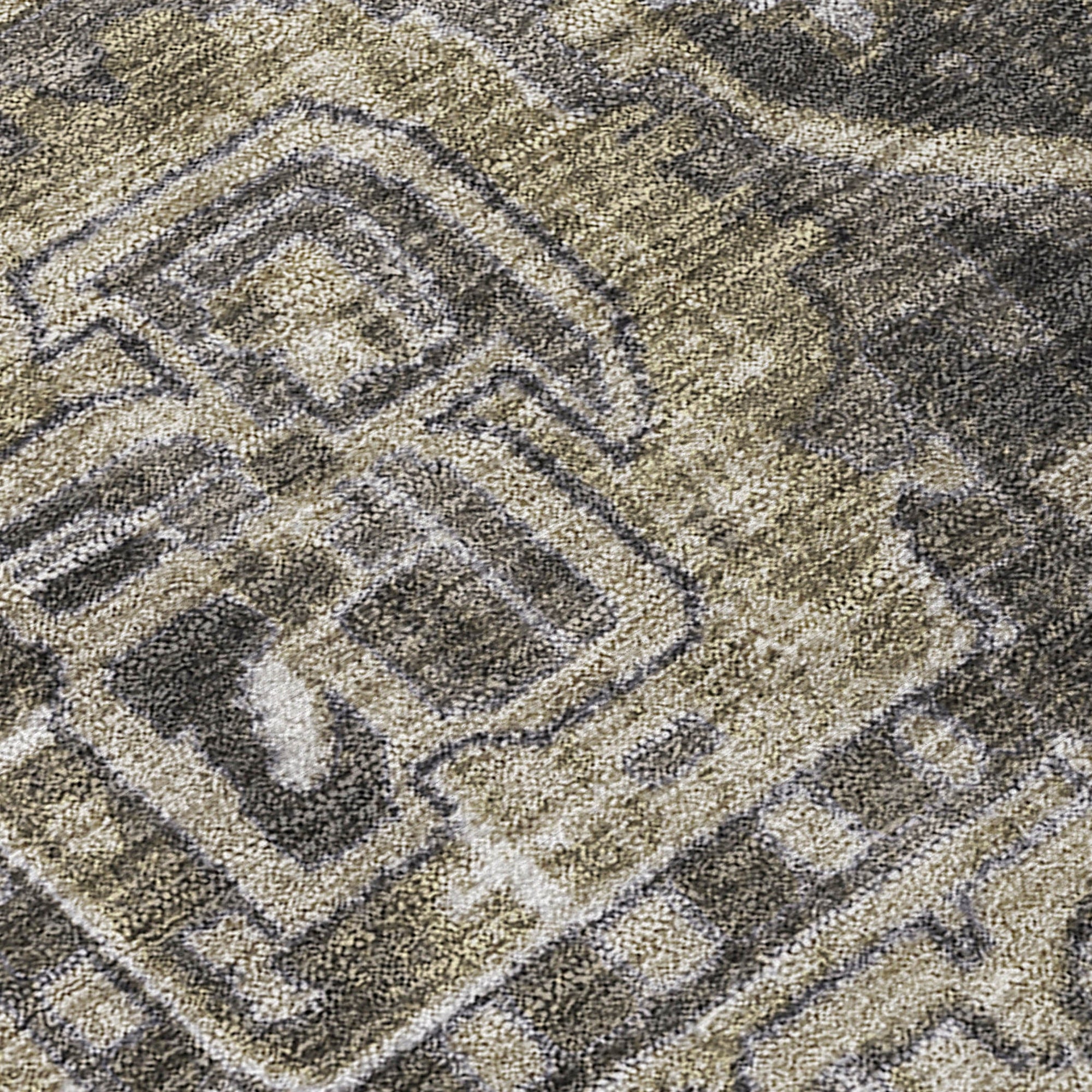 Addison Rugs Oriental Taupe Washable Indoor-Outdoor Rug