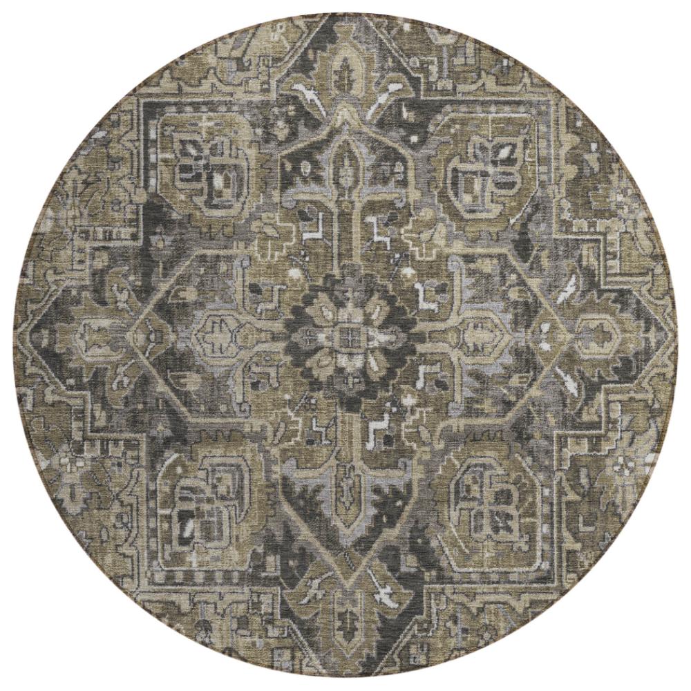 Addison Rugs Oriental Taupe Washable Indoor-Outdoor Rug