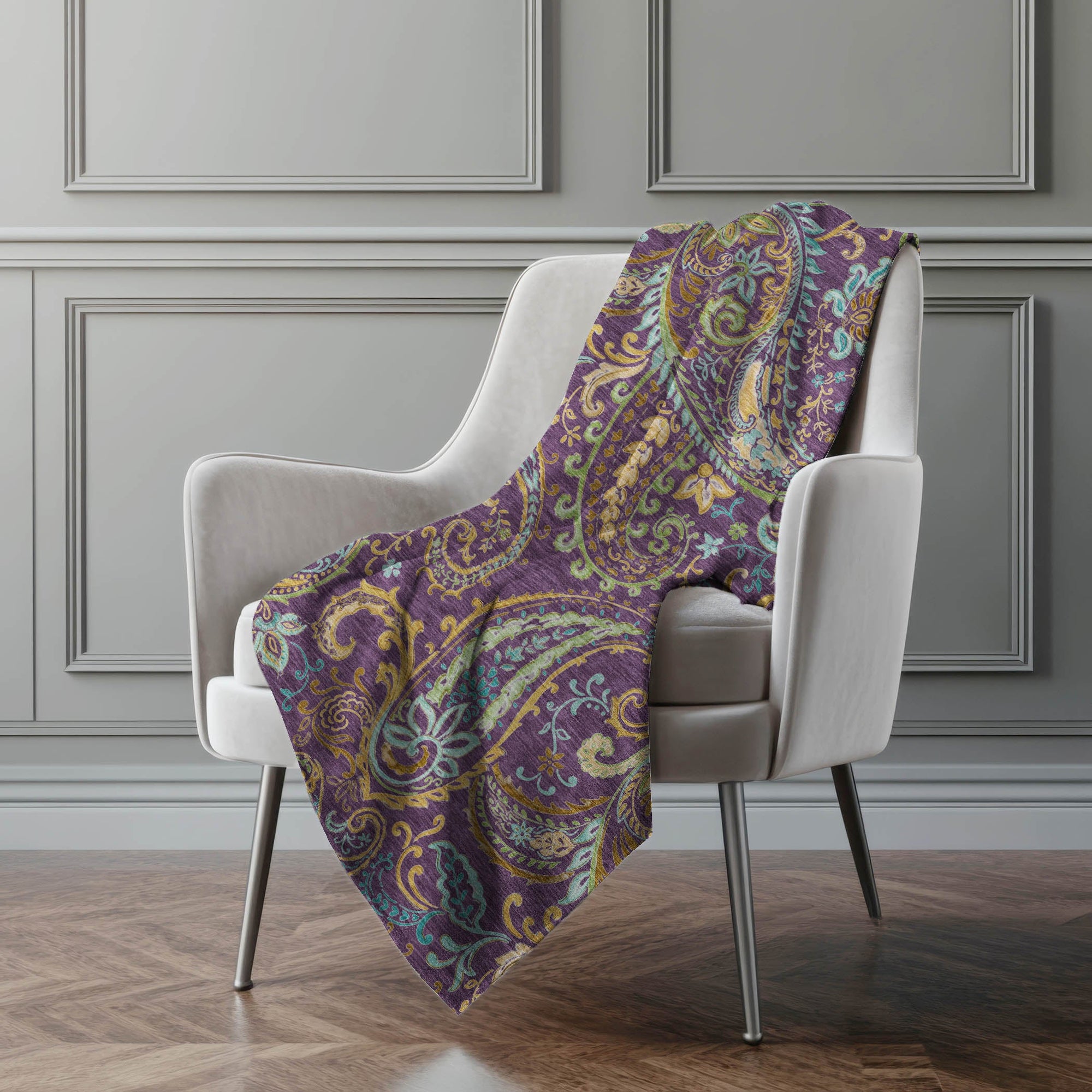 Addison Rugs Paisley 50" x 70" Throw Blanket