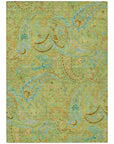 Addison Rugs Paisley Aloe Washable Indoor-Outdoor Rug