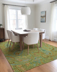 Addison Rugs Paisley Aloe Washable Indoor-Outdoor Rug