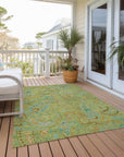 Addison Rugs Paisley Aloe Washable Indoor-Outdoor Rug