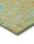Addison Rugs Paisley Aloe Washable Indoor-Outdoor Rug