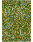 Addison Rugs Paisley Green Washable Indoor-Outdoor Rug